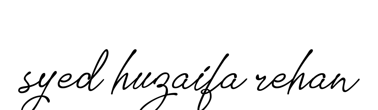 Syed-huzaifa-rehan signature