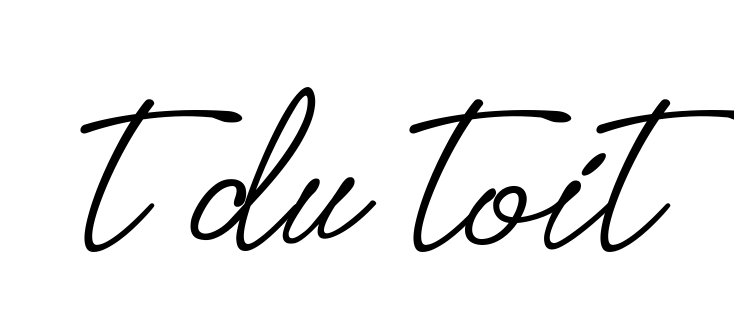 T-du-toit signature