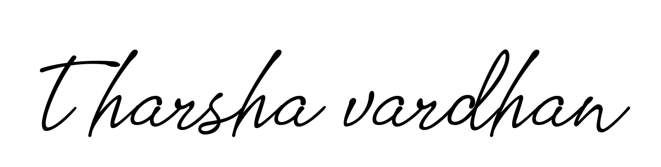 T-harsha-vardhan signature
