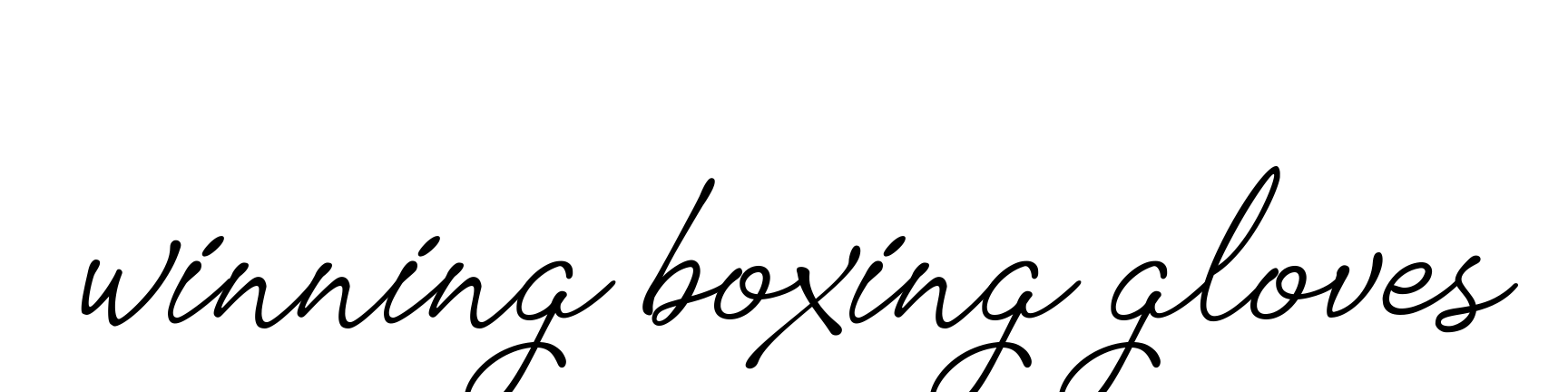 Winning-boxing-gloves signature