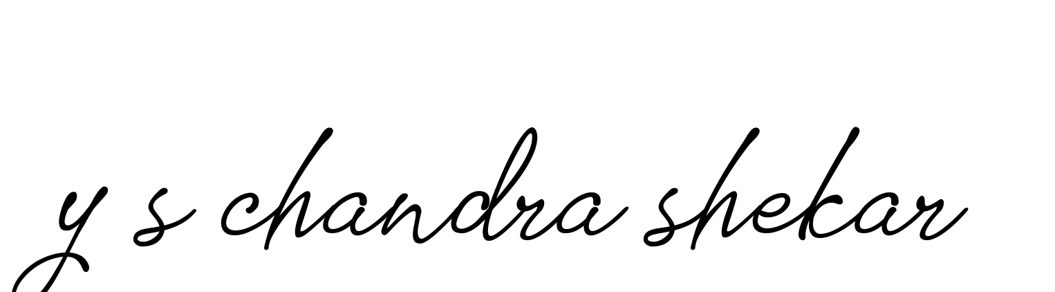 Y-s-chandra-shekar signature