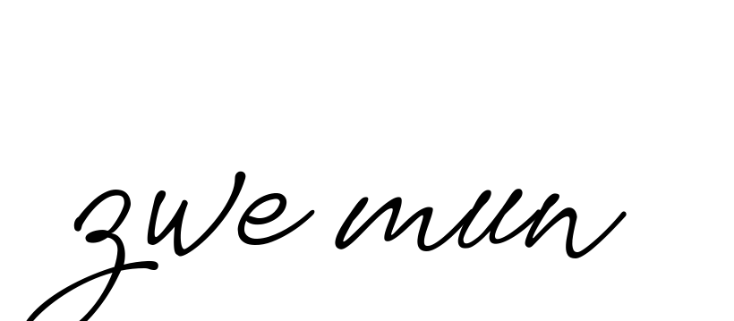 Zwe-mun signature