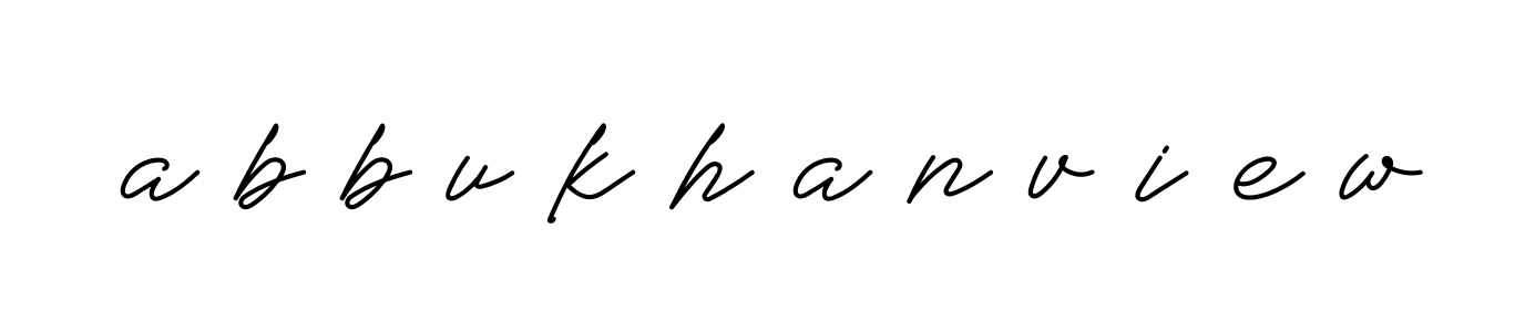 A-b-b-u-k-h-a-n-v-i-e-w signature