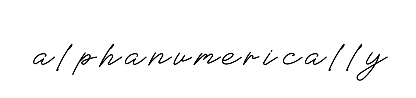 Alphanumerically signature