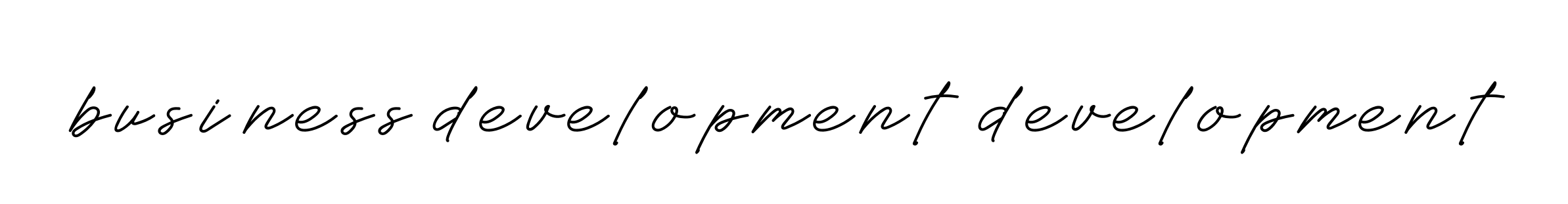 Business-development-development signature