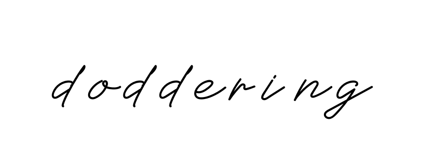 Doddering signature