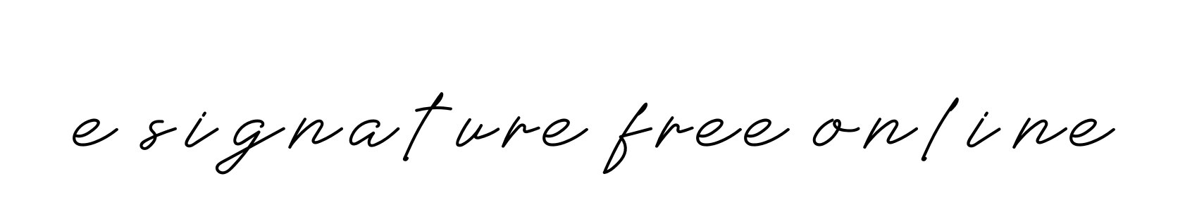 E-signature-free-online signature