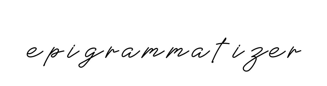 Epigrammatizer signature