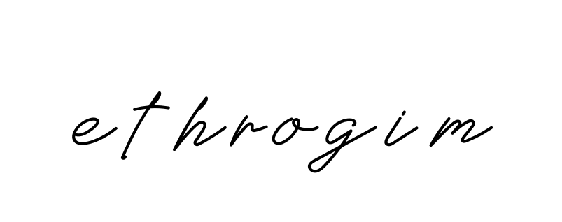 Ethrogim signature