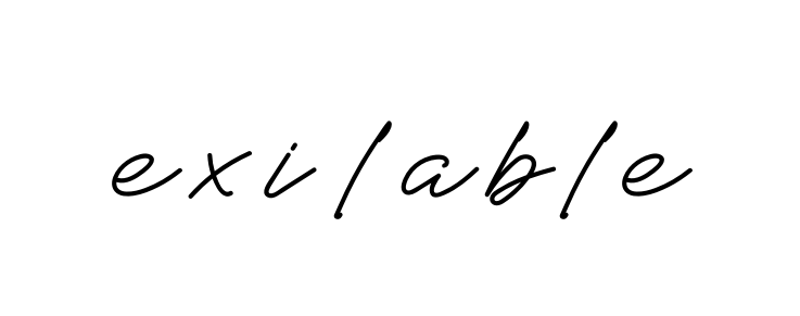 Exilable signature
