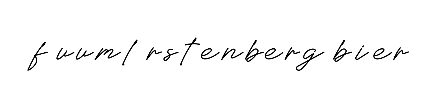 F-uuml-rstenberg-bier signature