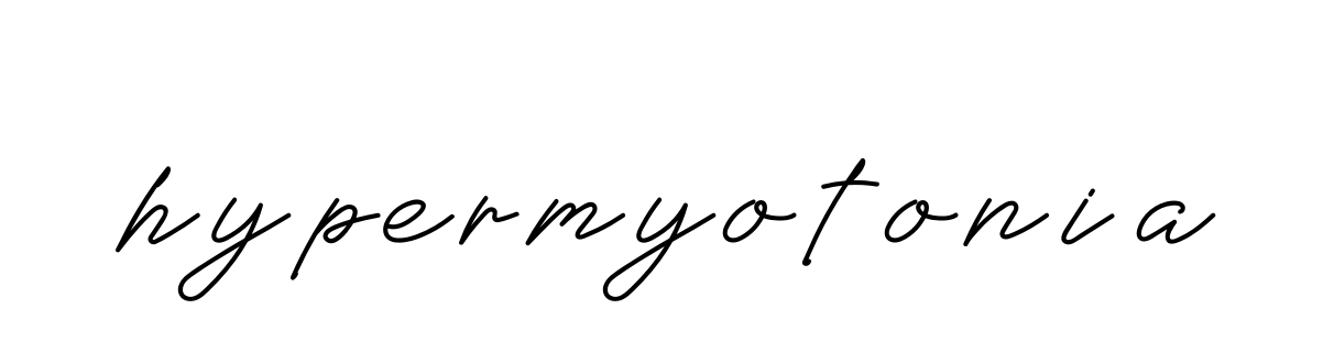 Hypermyotonia signature