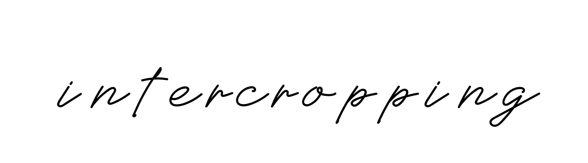 Intercropping signature