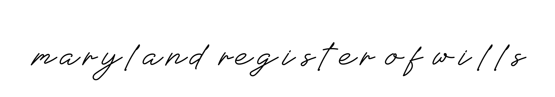 Maryland-register-of-wills signature