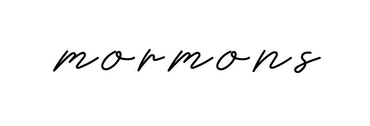 Mormons signature