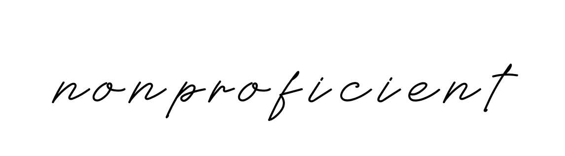 Nonproficient signature