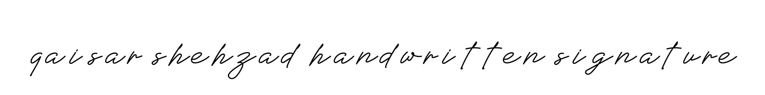 Qaisar-shehzad-handwritten-signature signature