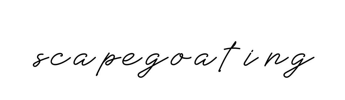 Scapegoating signature