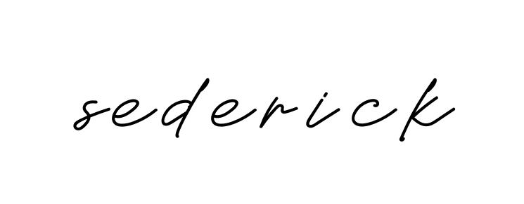 Sederick signature