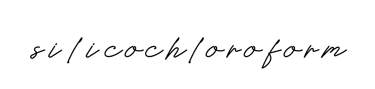 Silicochloroform signature