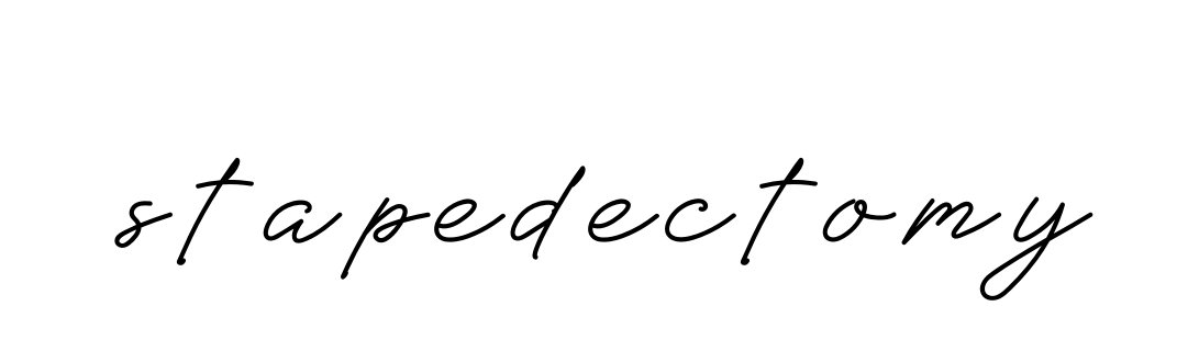Stapedectomy signature