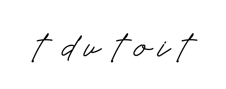 T-du-toit signature