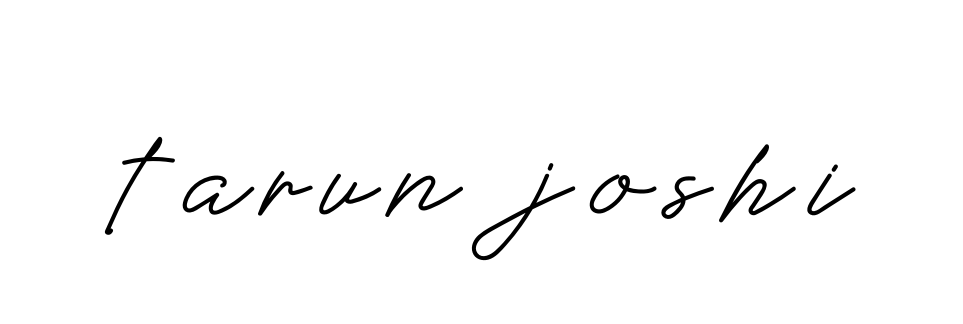 Tarun-joshi signature