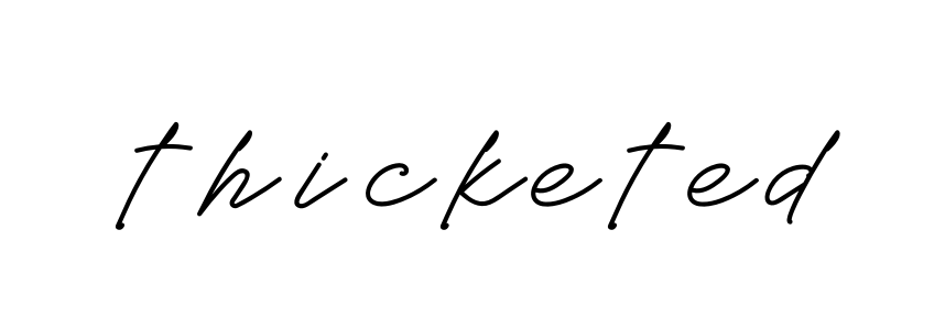 Thicketed signature