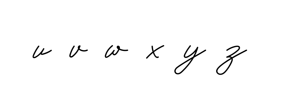 U--v--w--x--y--z-- signature