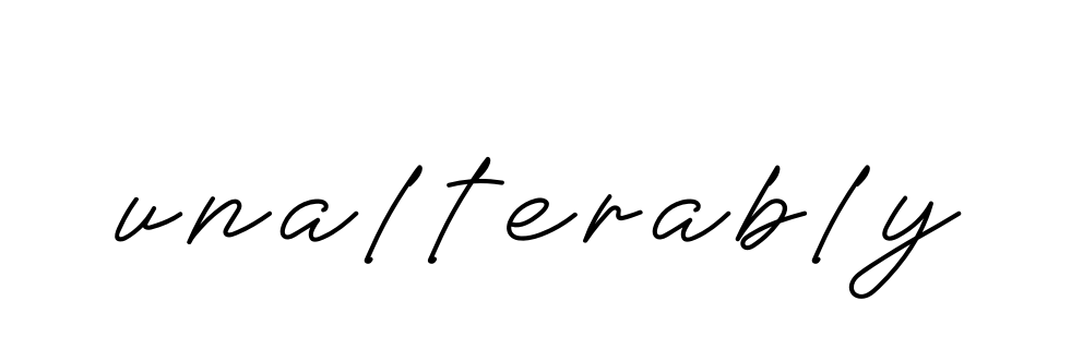 Unalterably signature