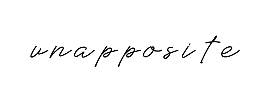 Unapposite signature