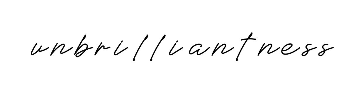 Unbrilliantness signature