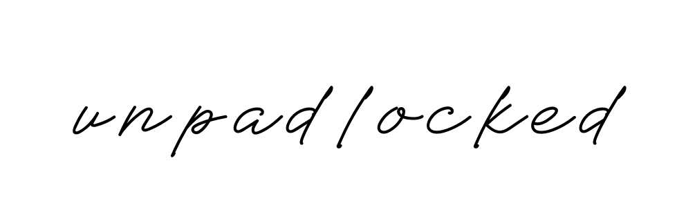 Unpadlocked signature