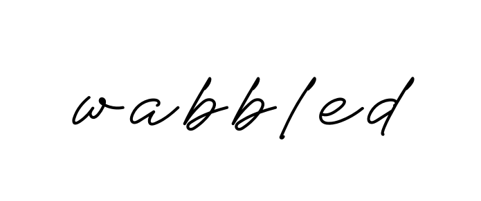 Wabbled signature