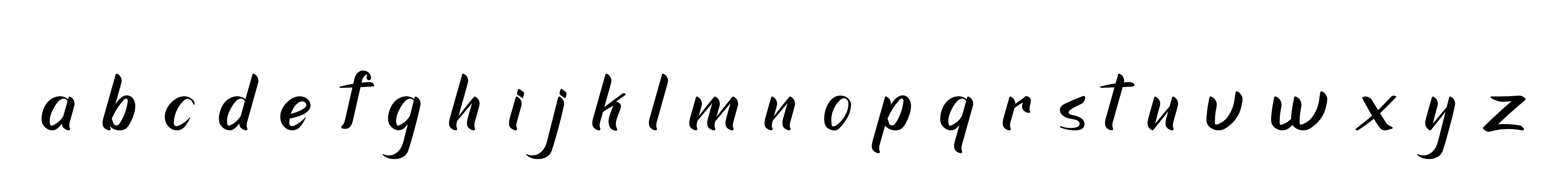 A--b--c--d--e--f--g--h--i--j--k--l--m--n--o--p--q--r--s-t--u--v--w--x--y--z signature