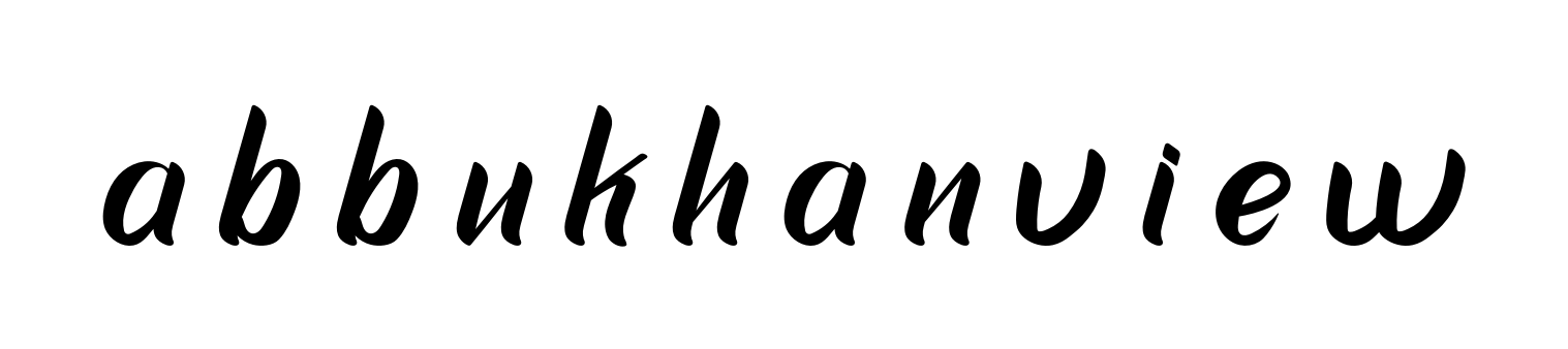 A-b-b-u-k-h-a-n-v-i-e-w signature