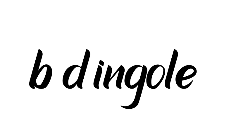 B-d-ingole- signature