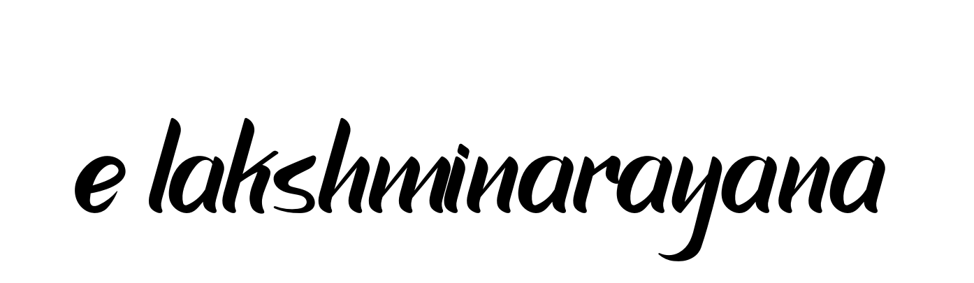 E-lakshminarayana- signature