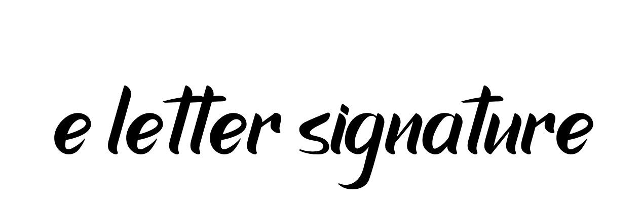 E-letter-signature signature