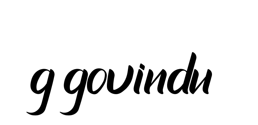 G-govindu- signature