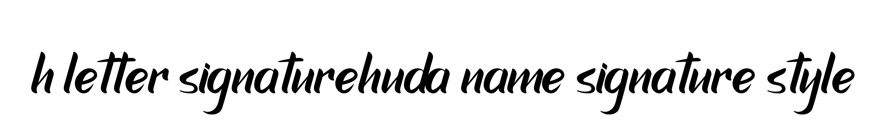 H-letter-signaturehuda-name-signature-style signature