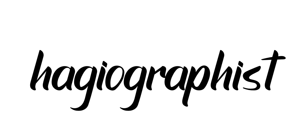 Hagiographist signature