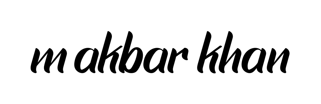 M-akbar-khan signature