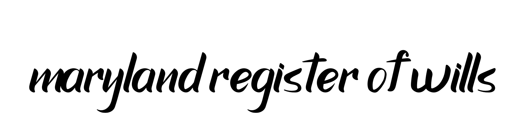 Maryland-register-of-wills signature