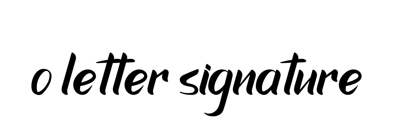 O-letter-signature signature