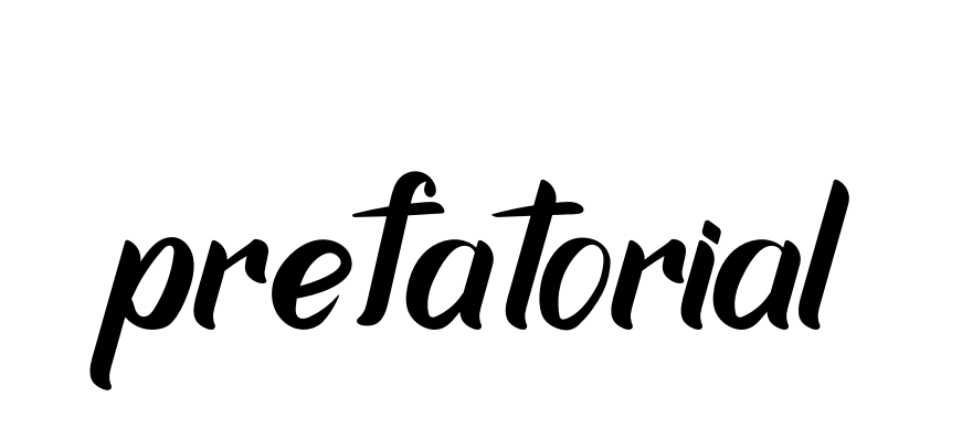 Prefatorial signature