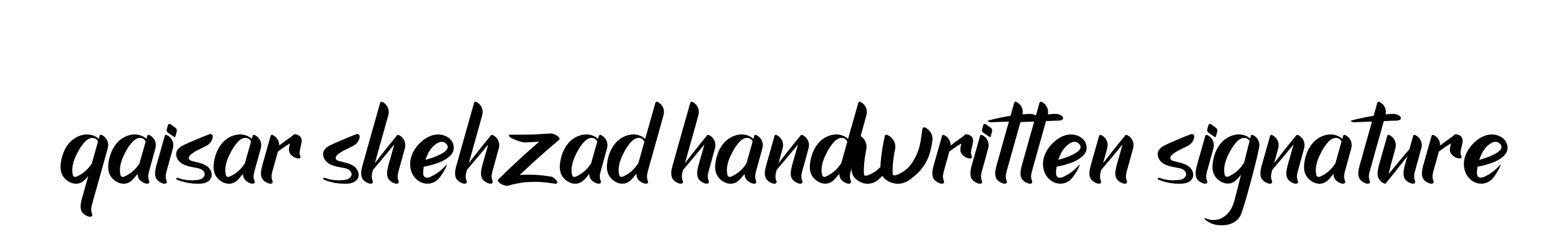 Qaisar-shehzad-handwritten-signature signature