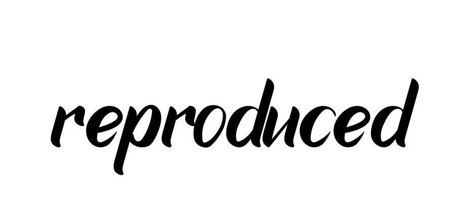 Reproduced signature