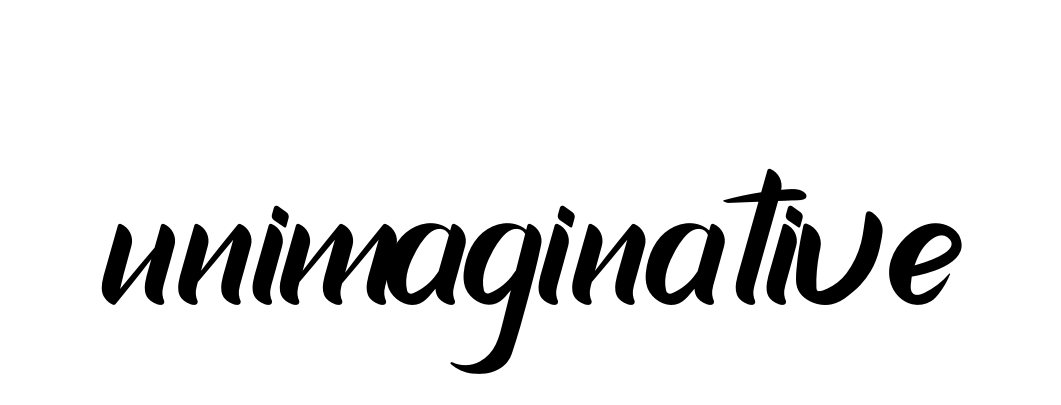 Unimaginative signature