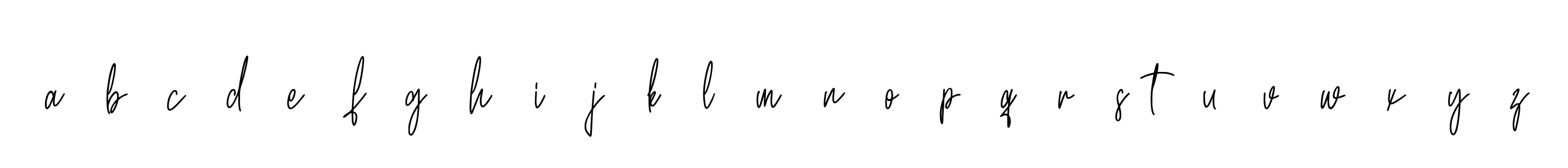 A--b--c--d--e--f--g--h--i--j--k--l--m--n--o--p--q--r--s-t--u--v--w--x--y--z signature
